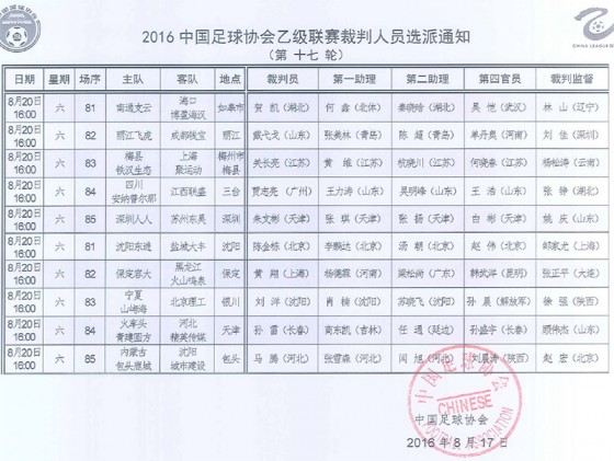 17轮乙