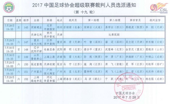 中超19